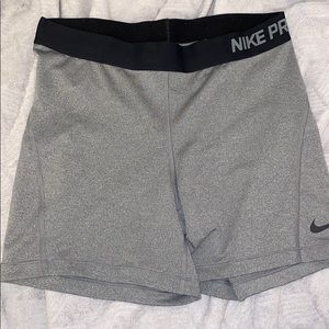 Gray dri fit Nike pros